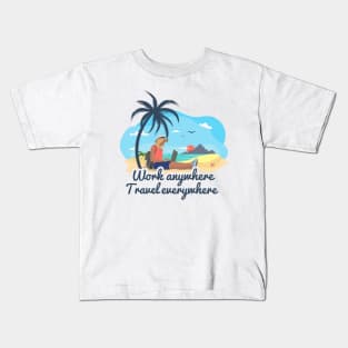 Digital Nomad Life Kids T-Shirt